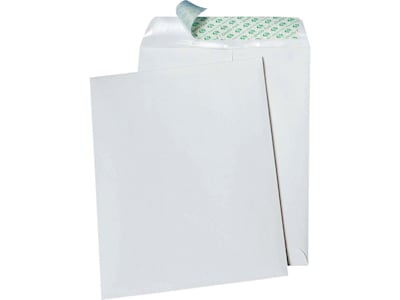 Quality Park Tyvek Tech-No-Tear Redi-Strip Catalog Envelopes, 10 x 13, White, 100/Box (QUA77397)