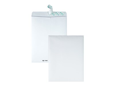 Quality Park Tech-No-Tear Redi-Strip Catalog Envelopes, 10" x 13", White, 100/Box (QUA77397)