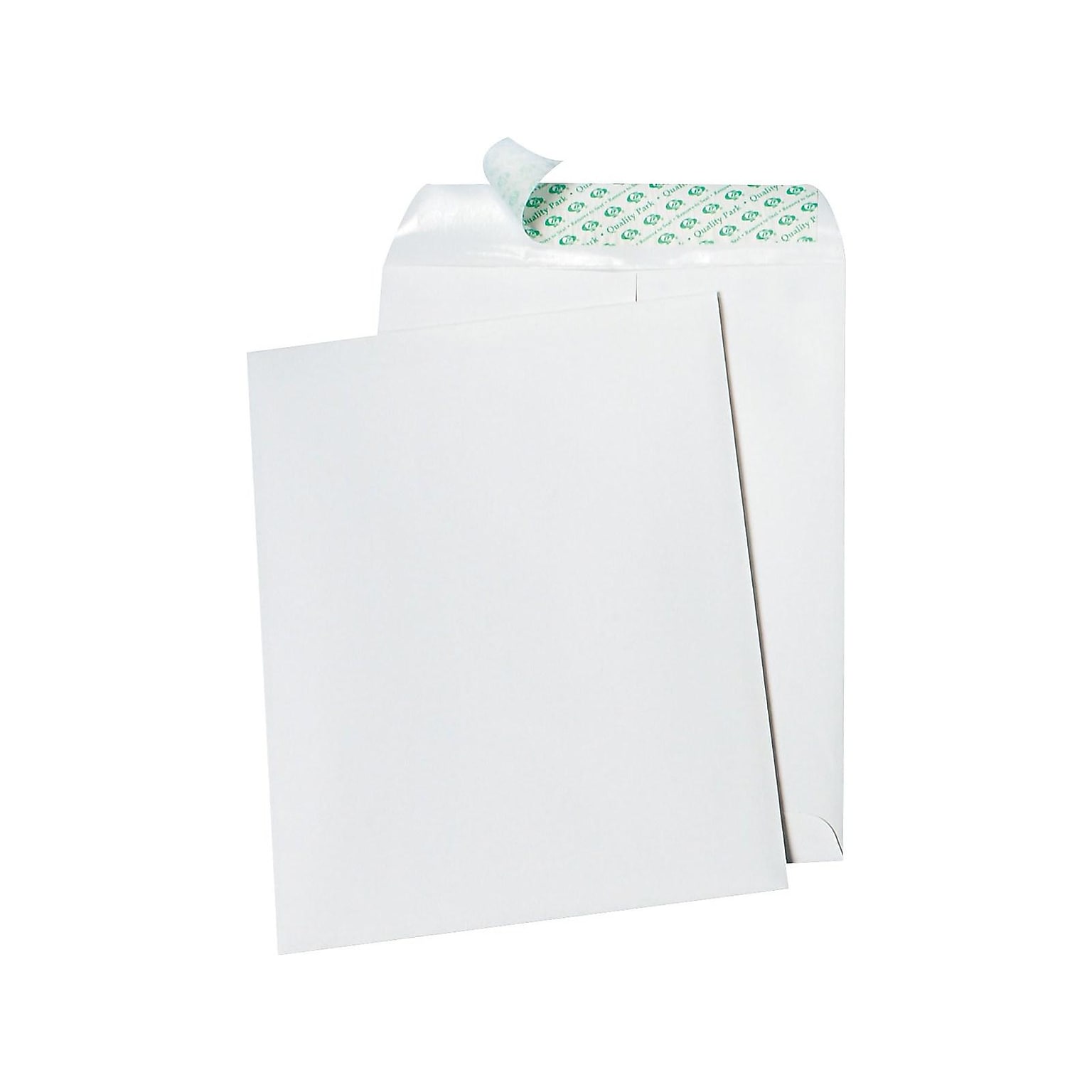 Quality Park Tech-No-Tear Redi-Strip Catalog Envelopes, 9 x 12, White, 100/Box (QUA77390)