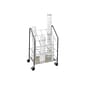 Safco Wire Mobile File Cart with Lockable Wheels, Light Gray (3090)