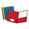 Oxford 2-Pocket Presentation Folders, Assorted Colors, 25/Box (OXF 57513)