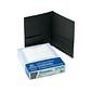 Oxford 2-Pocket Presentation Folders, Black, 25/Box (OXF 57506)