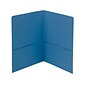 Smead Standard 2-Pocket Heavy Duty Folders, Blue, 25/Box (87852)