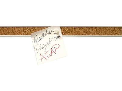Advantus Grip-A-Strip Cork Map Rail, Satin Frame, 0.08' x 8' (2026)