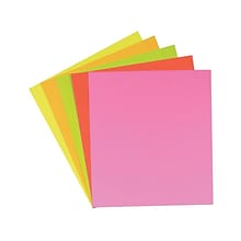 Pacon Neon Poster Boards, 2.5 x 2, Assorted Colors, 25/Carton (104234)