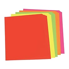 Pacon Neon Poster Boards, 2.5 x 2, Assorted Colors, 25/Carton (104234)