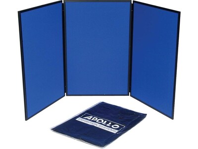 Quartet Show-It! Display, 6 x 3, Blue/Gray (SB93513Q)