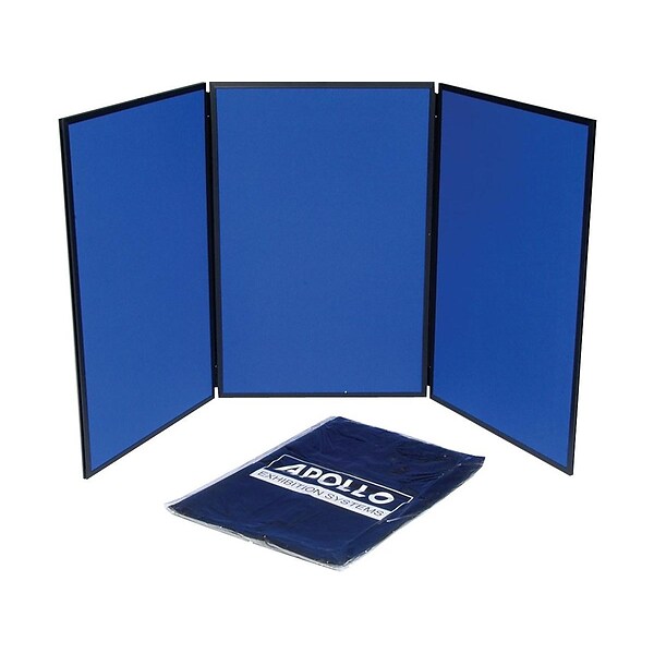 Quartet Show-It! Display, 6 x 3, Blue/Gray (SB93513Q)
