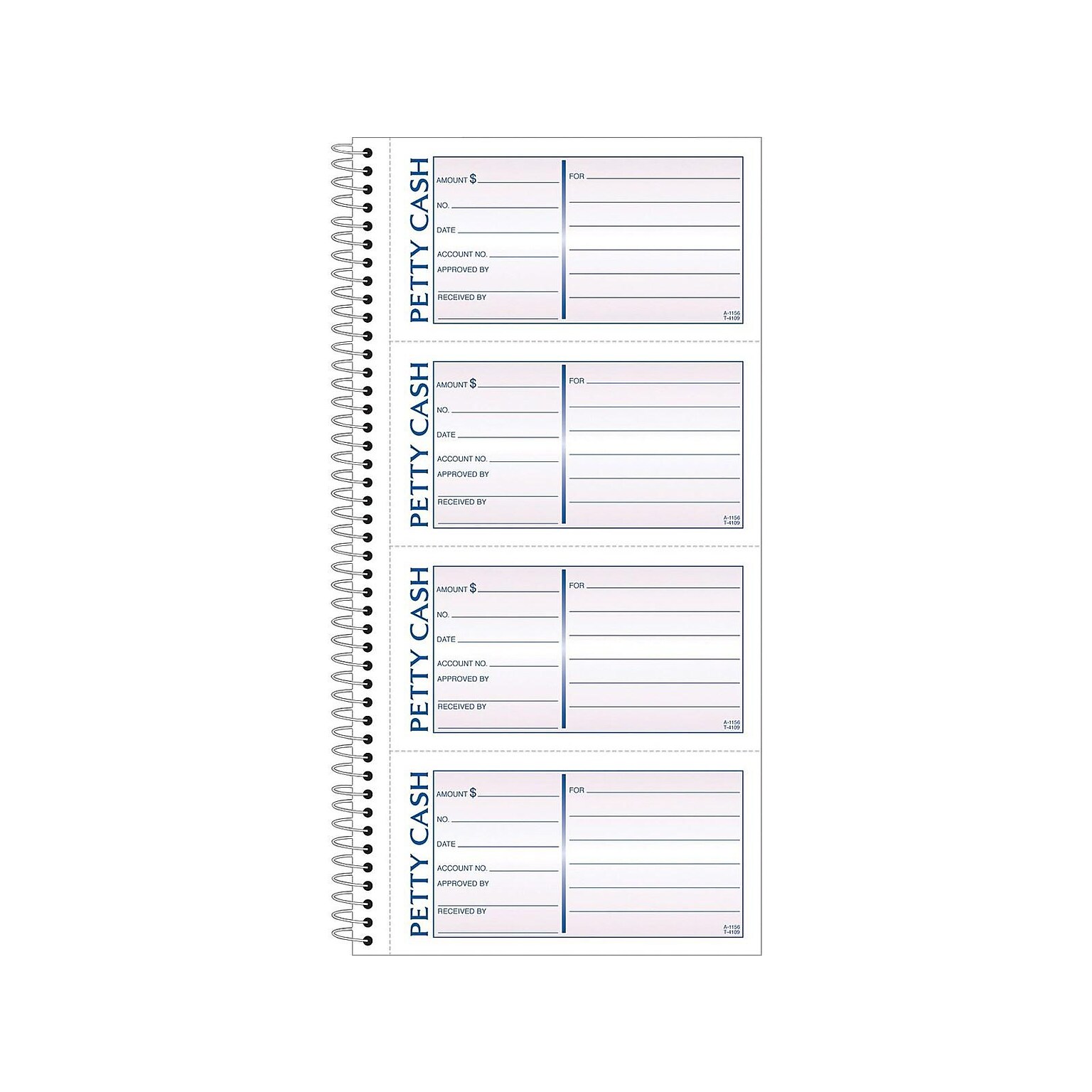 TOPS Petty Cash Receipt Book, 2.75L x 5W, 200/Pack (TOP4109)