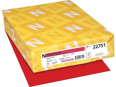 65lb Cover Cardstock Paper - 8.5 x 11 inch - 25 Sheets (Bright Yellow)