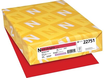 65lb Cover Cardstock Paper - 8.5 x 11 inch - 25 Sheets (Bright Yellow)