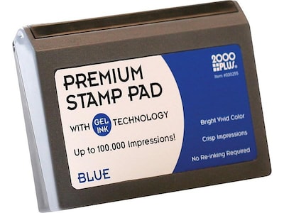 2000 Plus No.1 Stamp Pad, Blue Ink (030255)