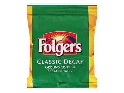 Folgers Classic Roast Decaf Coffee Fraction Pack, Medium Roast, 42/Carton (PRO20007)