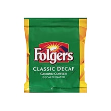 Folgers Classic Roast Decaf Ground Coffee, Fresh Pack, Medium Roast, 42/Carton (PRO20007)