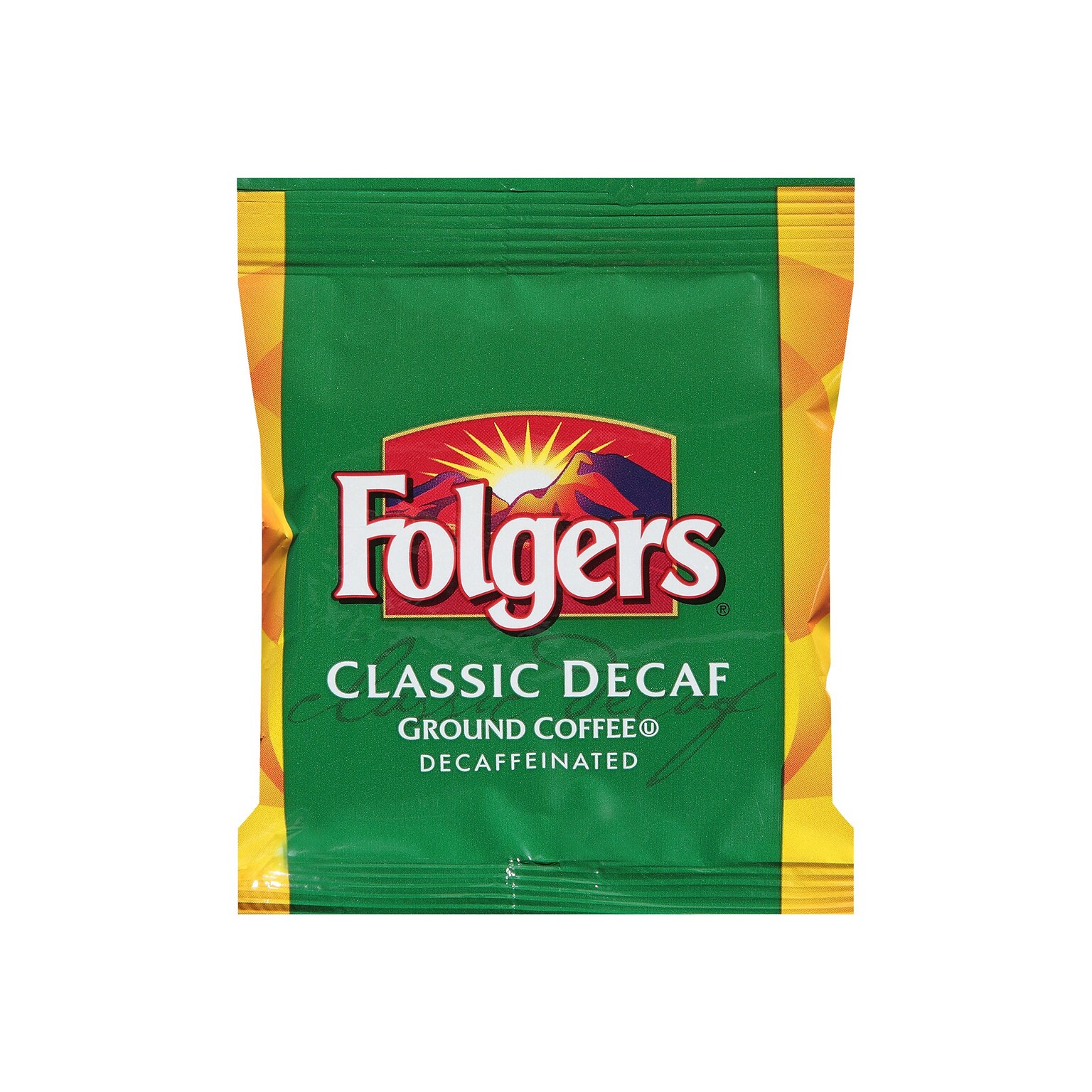 Folgers Classic Roast Decaf Coffee Fraction Pack, Medium Roast, 42/Carton (PRO20007)