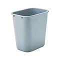 Rubbermaid Indoor Trash Can, Gray Plastic, 7 Gal. (FG295600GRAY)