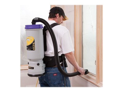 ProTeam Super CoachVac Backpack Vacuum, Gray/Purple (107119)