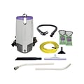 ProTeam Super Coach Pro 10 Backpack Vacuum w/Two-Piece Wand, Gray/Purple (107304)