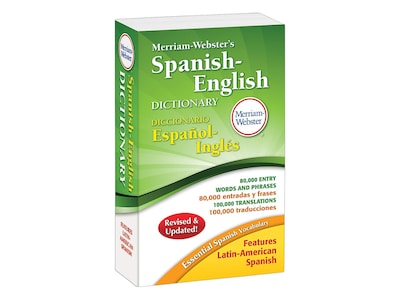 Merriam-Websters Spanish-English Dictionary, Paperback (978-0-87779-824-8)