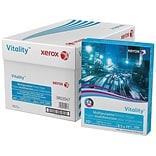 Xerox® Vitality® 8.5 x 11 Multipurpose Paper, 20 lbs., 92 Brightness, 10 Reams/Carton (3R02047)