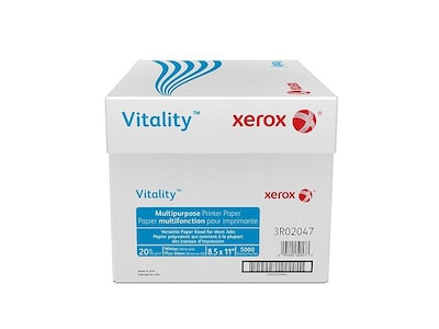 Xerox® Vitality® 8.5 x 11 Multipurpose Paper by the Pallet, 20 lbs., 92 Brightness, 40 Cartons/Pal