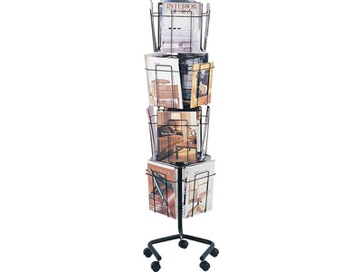Safco Magazine Holder, Charcoal Metal (4139CH)