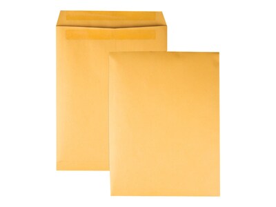 Quality Park Redi-Seal Kraft Catalog Envelopes, 10" x 13", Kraft, 250/Box (QUA43762)