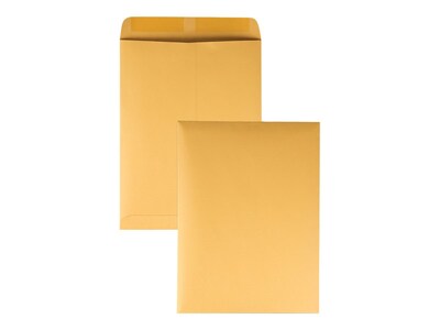 Quality Park Gummed Kraft Catalog Envelopes, 9" x 12", Kraft, 250/Box (QUA41465)