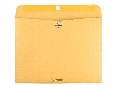 Quality Park Clasp Kraft Catalog Envelopes, 9L x 12H, Kraft, 100/Box (QUA38090)