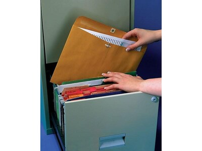 Quality Park Clasp Kraft Catalog Envelopes, 9"L x 12"H, Kraft, 100/Box (QUA38090)