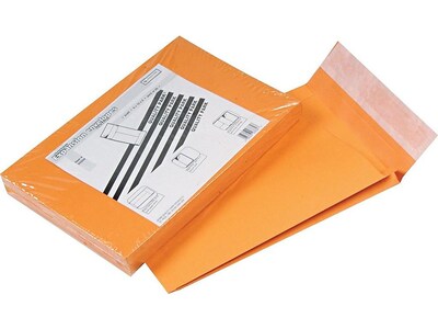 Quality Park Self Seal Kraft Catalog Envelopes, 9"L x 12"H, Kraft, 25/Box (QUA93334)