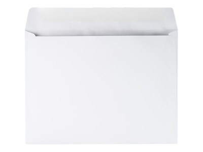 Quality Park Gummed Booklet Envelopes, 9 x 12, White Wove, 250/Box (QUA37682)