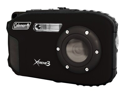 Coleman Xtreme3 C9WP 20 Megapixels Point & Shoot Waterproof Camera, Black