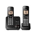 Panasonic KX-TGC362B 2-Handset Cordless Telephone, Black