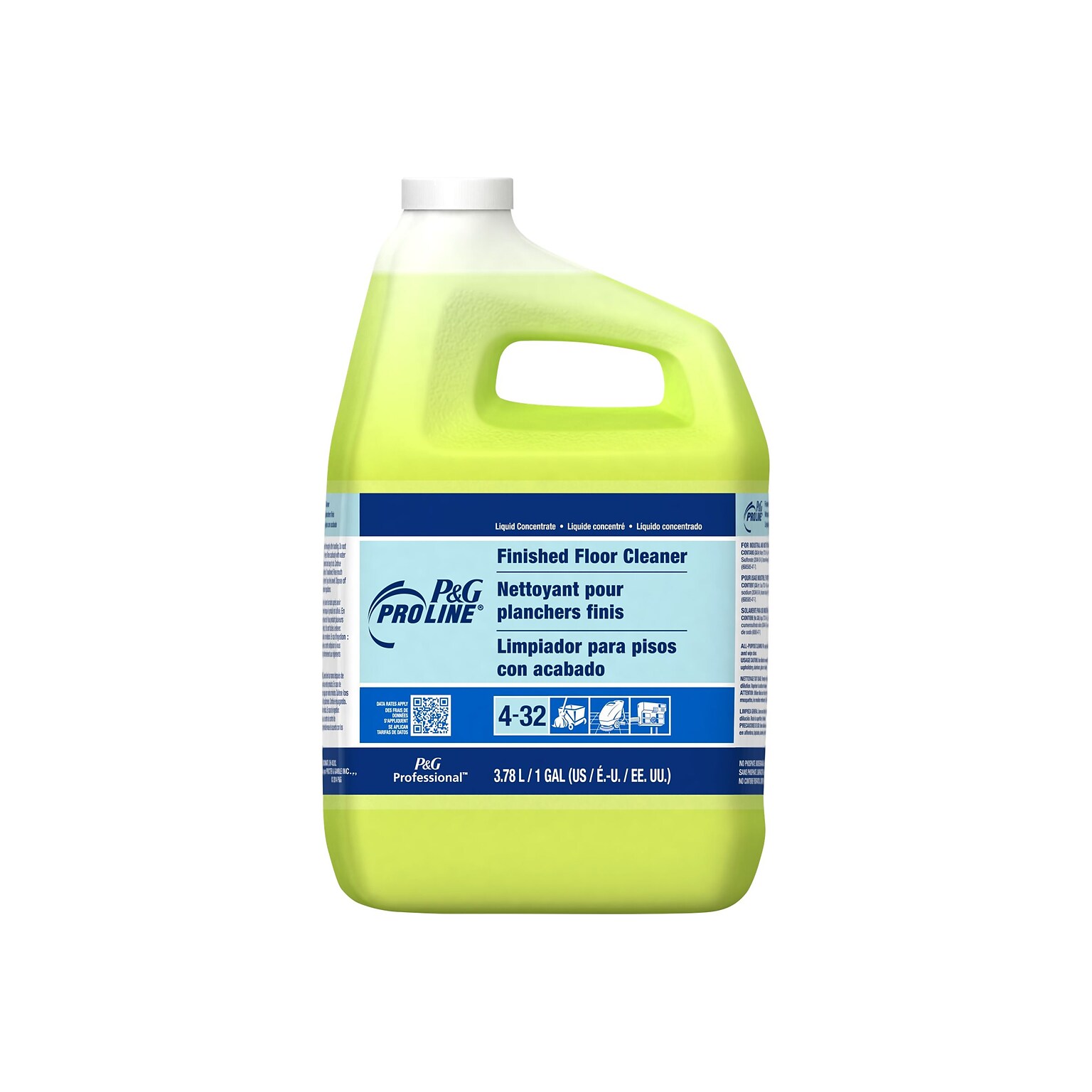 P&G Pro Line Hard Floor Cleaner, Citrus, 3.78 L / 1 Gal., 4/Carton