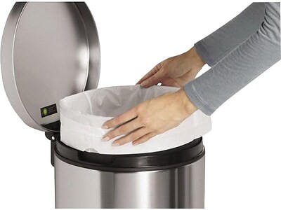 simplehuman Code N 13 Gallon Trash Bag, 8.8 x 11.8, Low Density, 30 mic,  White, 200 Bags/Box (CW0275) - Yahoo Shopping