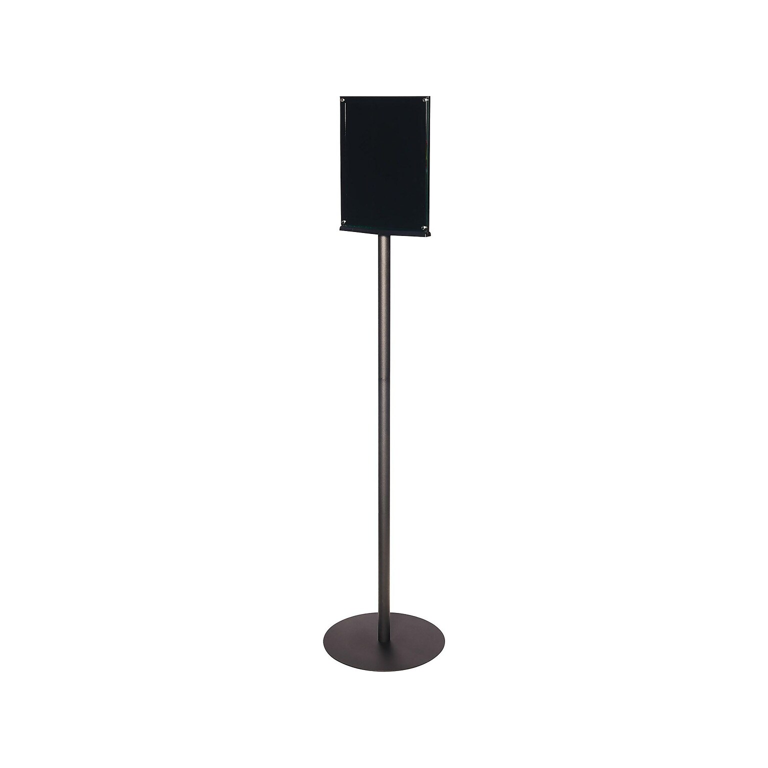Deflecto Document Holder, 8.5 x 11, Vertical, Freestanding, Black Acrylic (692056)