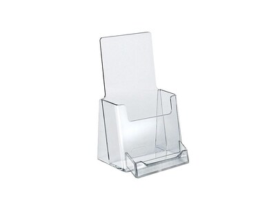 Azar Trifold 4W Countertop Displays, Clear, 10/Pack (252922)