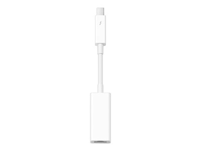 Apple Thunderbolt to Gigabit Ethernet Adapter for Thunderbolt-Equipped Macs, White (MD463LL/A)