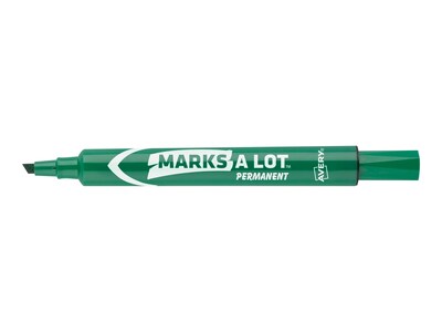 Avery Marks A Lot Tank Permanent Markers, Chisel Tip, Assorted, 12