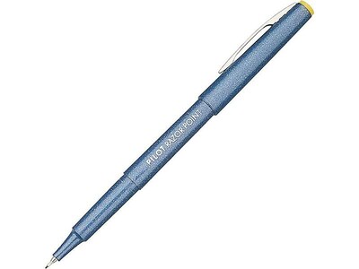 Pilot Razor Point Marker Pens, Ultra Fine Point, Blue Ink, Dozen (11004)