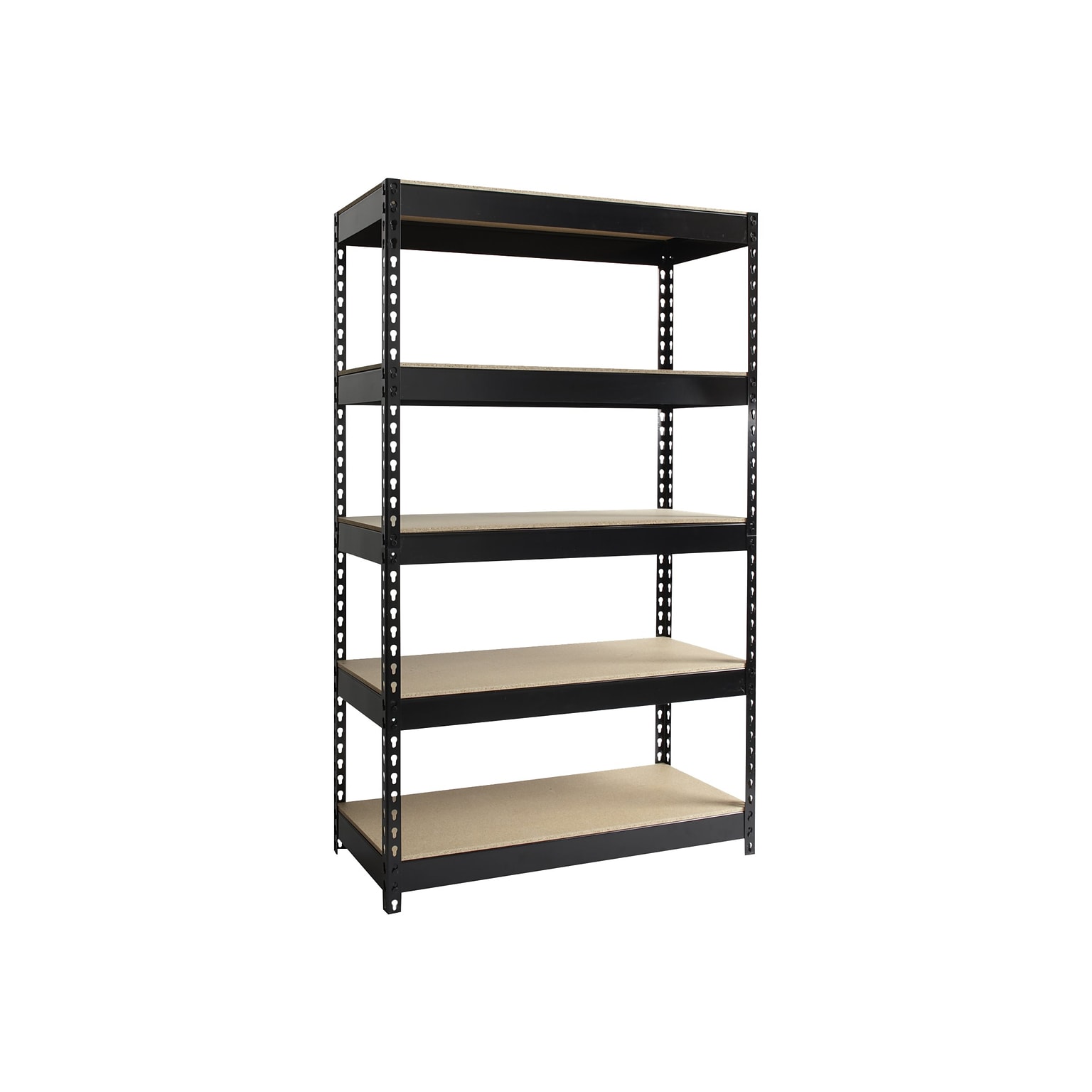 Iron Horse 3800 lb. Rivet Series 5-Shelf Metal Unit, 48W, Black (19453)