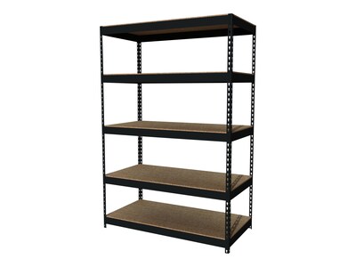 Iron Horse 3800 lb. Rivet Series 5-Shelf Metal Unit, 48"W, Black (19453)