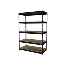 Iron Horse 3800 lb. Rivet Series 5-Shelf Metal Unit, 48W, Black (19453)