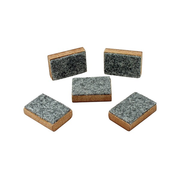 Learning Advantage Mini Erasers, Brown/Gray, 5/Set (7874)