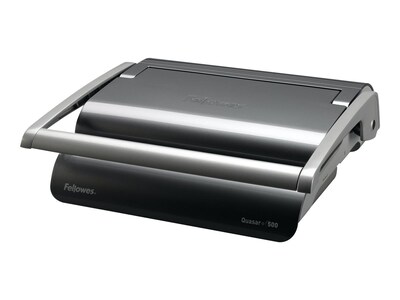 Fellowes Quasar+ Comb Binding Machine, 500 Sheet Capacity, Metallic Silver/Black (5227201)