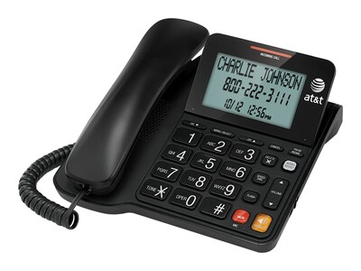 AT&T ATTCL2940 Single Line Corded Phone, Black
