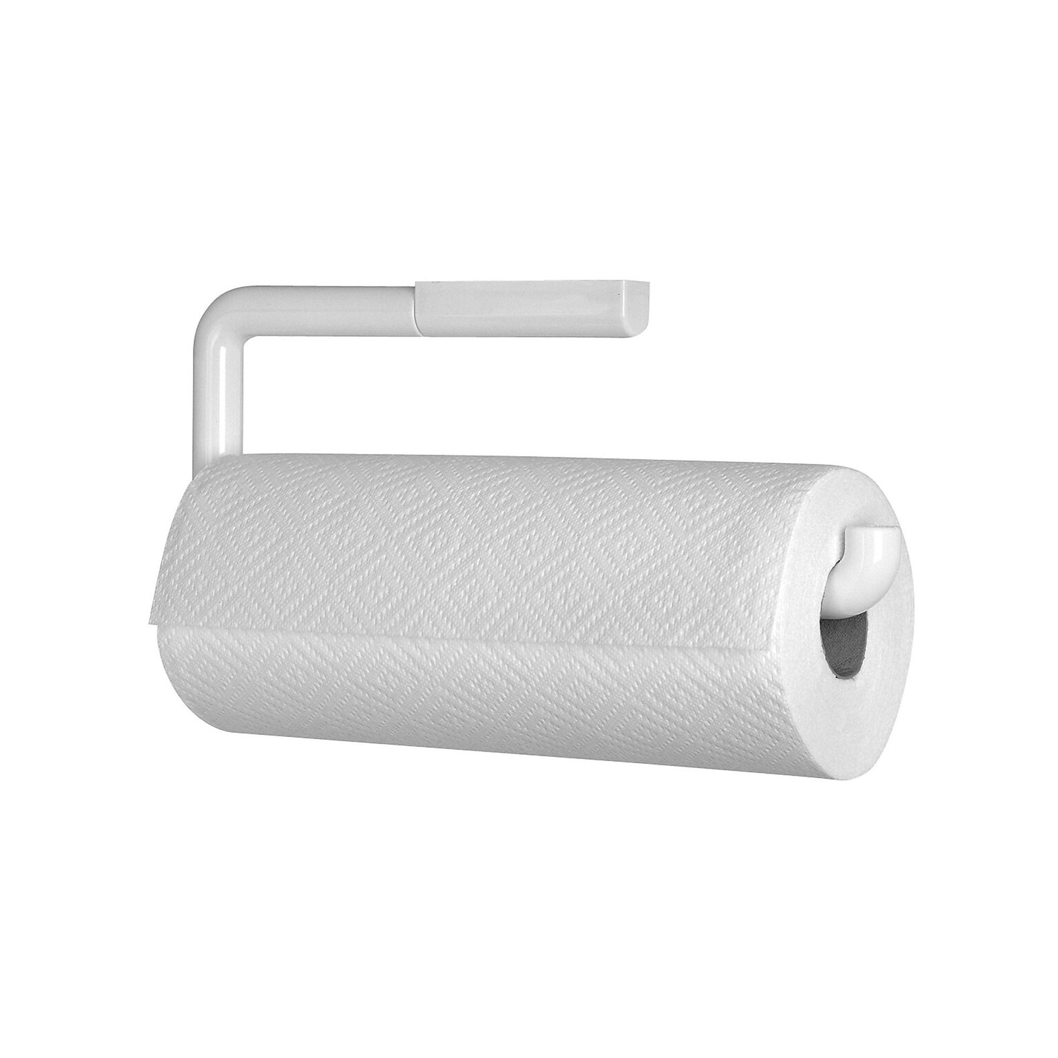 interDesign Basic Kitchen Paper Towel Holder, White (35001)
