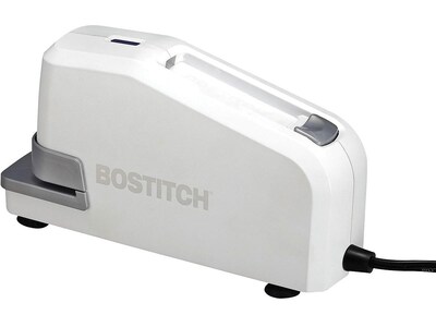 Bostitch Impulse 30 Heavy Duty Electric Desktop Stapler, 30-Sheet Capacity, White (02011)