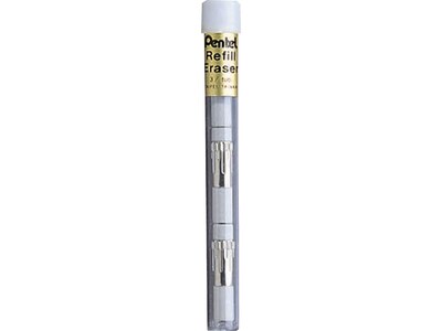 Pentel Z2-1N Eraser Refills, White, 12/Pack (Z21BP3-K6)